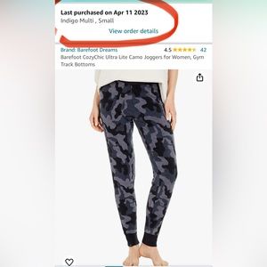 Barefoot Dreams CozyChic Ultra Lite Camo Joggers for Women, Gym Track Bottoms